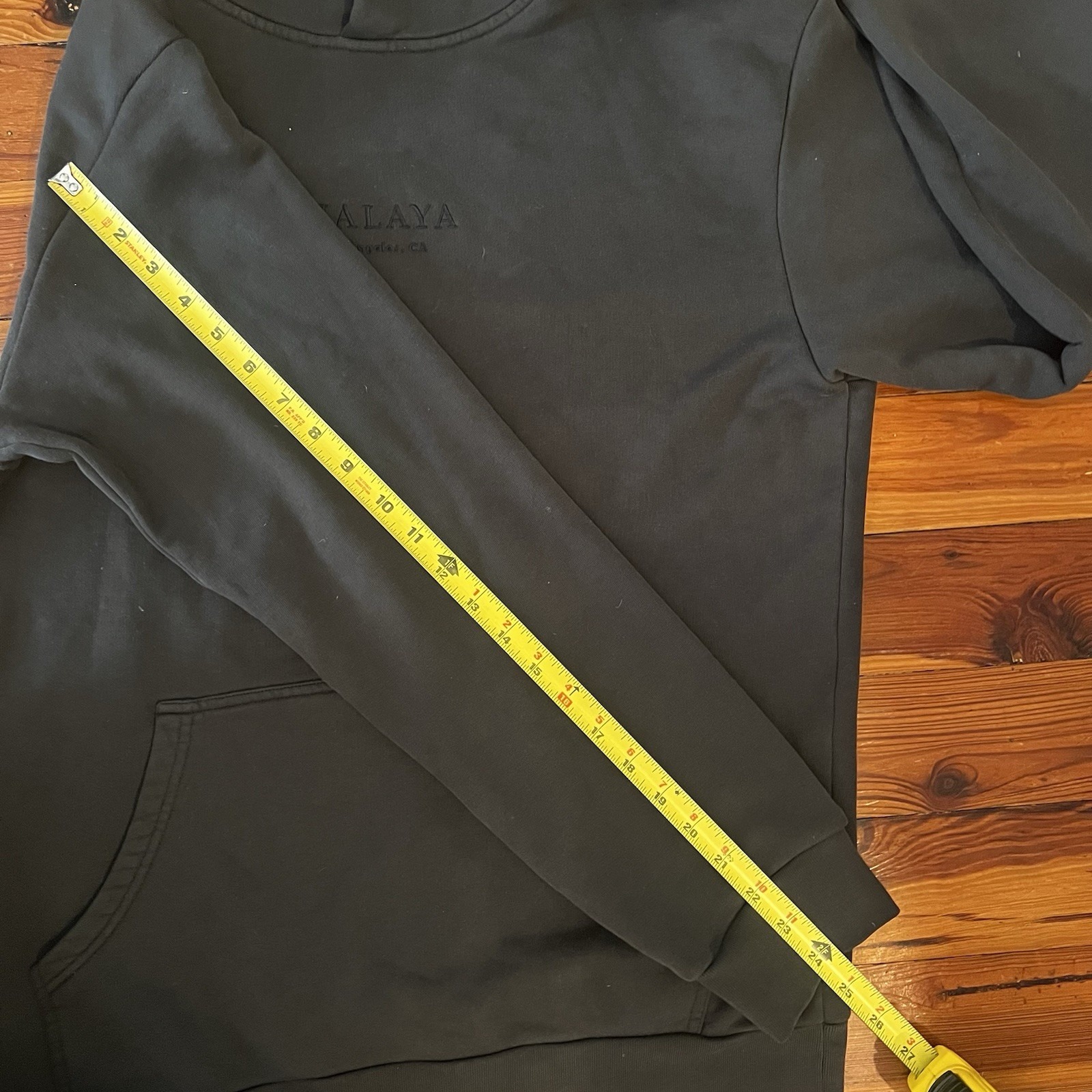 Nialaya Hollywood Black Pullover Hoodie Men's Medium Made In Turkey — image 5 of 8